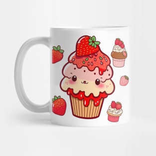 Straws And Berries Mug